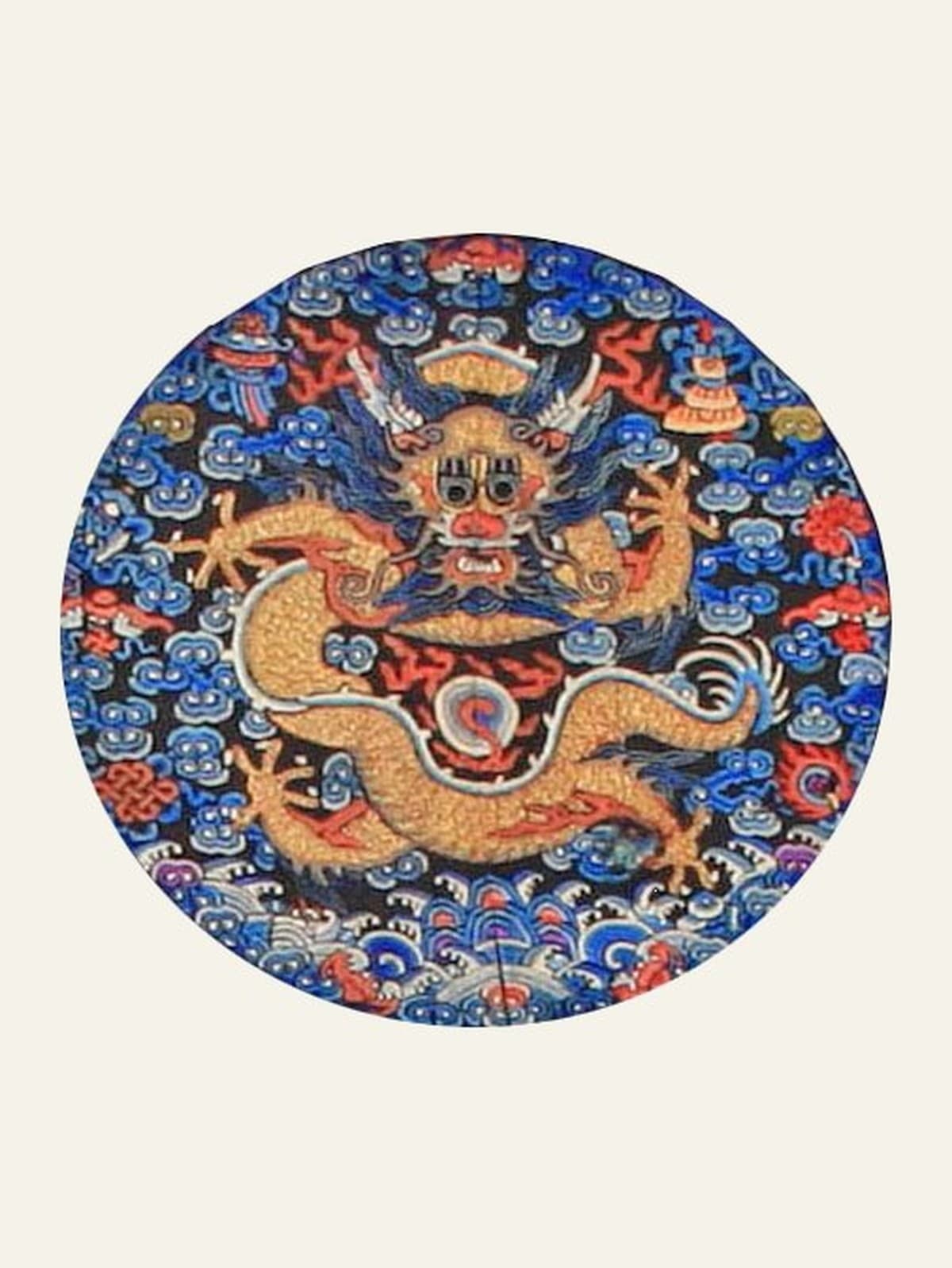 Detail of a dragon roundel