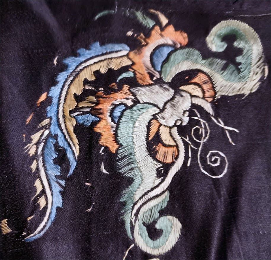 刺绣蝴蝶纹